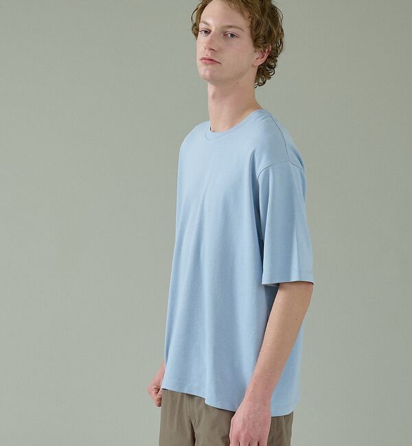 ABAHOUSE「【リバーシブルカラー】ライトポンチ 半袖Tシャツ / リラックスフィット【予約】」|Tシャツ・カットソー|