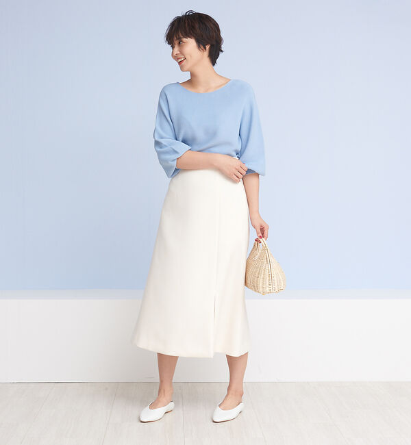 Rouge vif「スリットフレアミディスカート」|スカート|