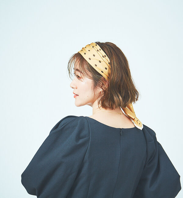 Rouge vif「ボリュームスリーブシェルタリングワンピース」|ワンピース|