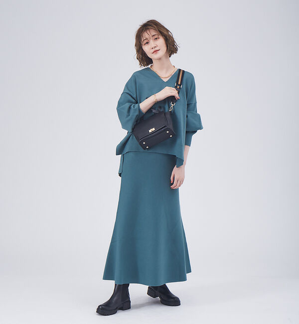 Rouge vif「【セットアップ対応】フレアニットスカート」|スカート|