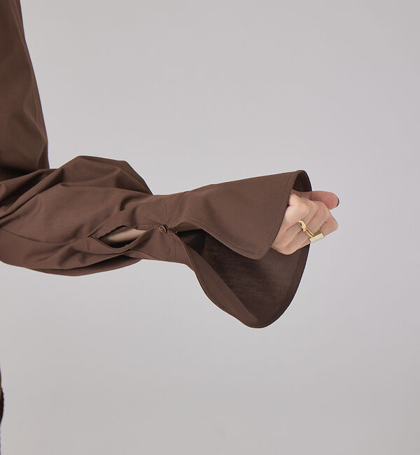 Rouge vif「タックフレアブラウス」|シャツ・ブラウス|