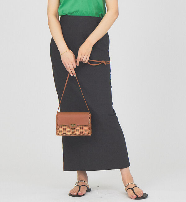 Rouge vif「【セットアップ対応】ヘリンボーンリネンスカート」|スカート|スミクロ