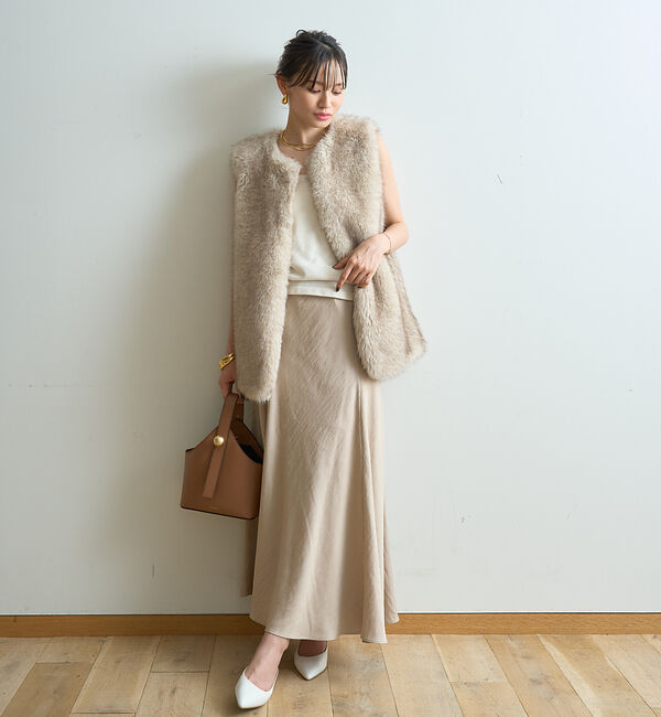 Rouge vif「切替フィブリルマキシスカート」|スカート|