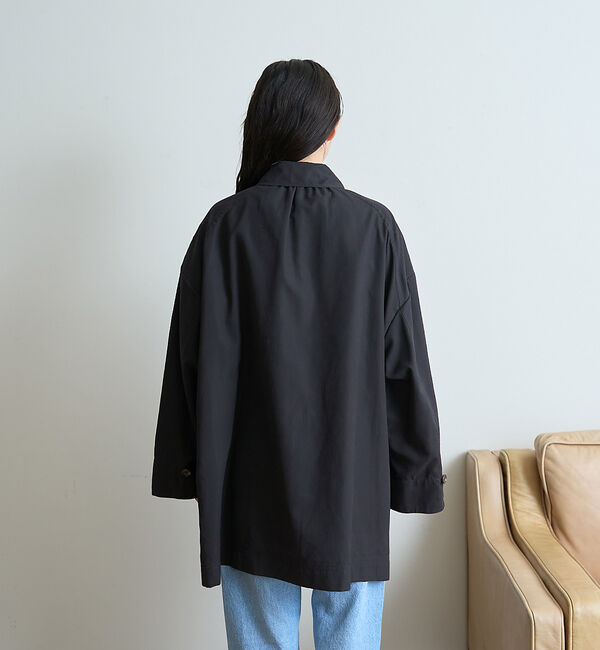 Rouge vif「ピーチ加工ステンカラーハーフコート」|ステンカラーコート|