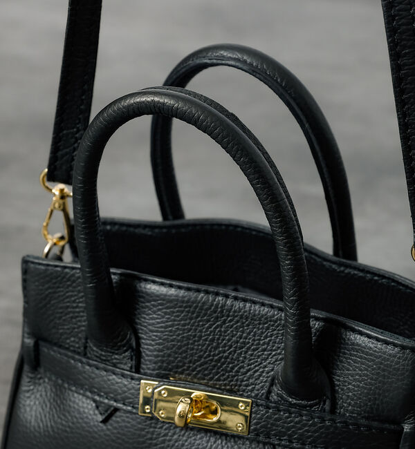 Rouge vif「【AULENTTI/オウレンティ】2WAY レザーミニバッグ / ベルト付きレザ」|ショルダー・メッセンジャー|