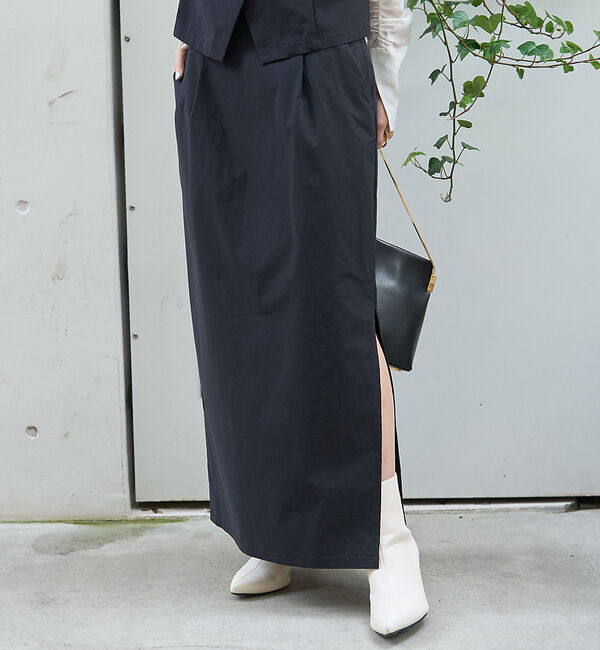 Rouge vif「【セットアップ対応】サイドスリットタイトスカート」|スカート|ブラック