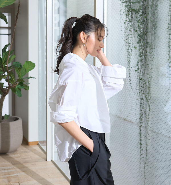 Rouge vif「バックコクーンBIGシャツ」|シャツ・ブラウス|