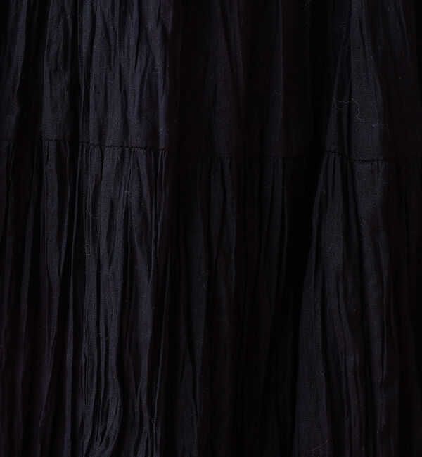 Rouge vif「【Le Melange/ル・メランジュ】コットンギャザースカート/機能素材/ギャ」|スカート|