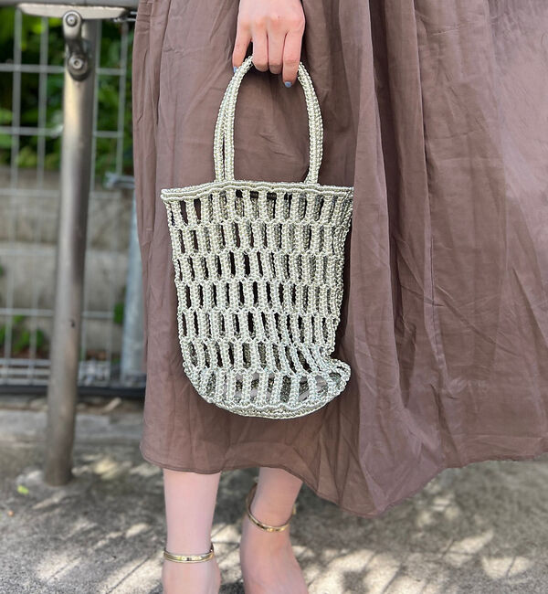 Rouge vif「【The Bagmati/ザ バグマティ】メタリックネットバッグ」|ショルダー・メッセンジャー|