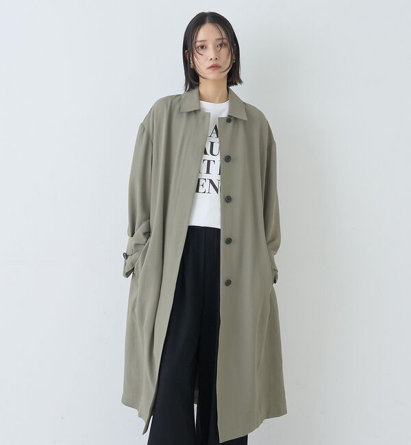 Rouge vif「【2サイズ展開】ステンカラーロングコート【予約】」|ステンカラーコート|