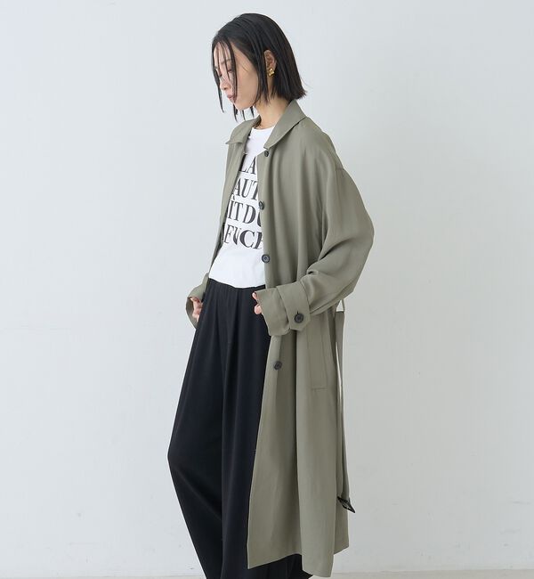 Rouge vif「【2サイズ展開】ステンカラーロングコート【予約】」|ステンカラーコート|