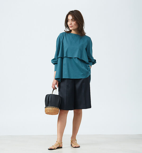 qualite「ダブルフレアカットソー」|Tシャツ・カットソー|