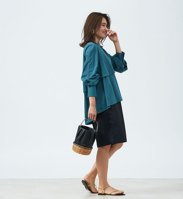 qualite「ダブルフレアカットソー」|Tシャツ・カットソー|