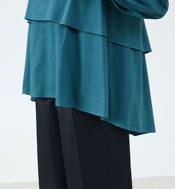 qualite「ダブルフレアカットソー」|Tシャツ・カットソー|