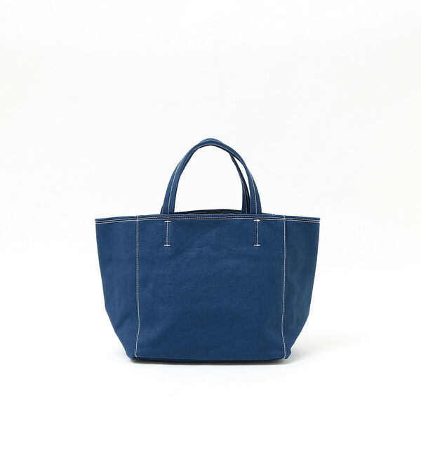 qualite「【e&times;qualite】ミニキャンバススクエアトート」|トートバッグ|インディゴ