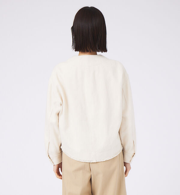 qualite「コットンヘンプフォルムブルゾン」|ブルゾン・スタジャン|