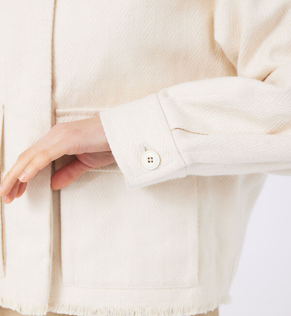 qualite「コットンヘンプフォルムブルゾン」|ブルゾン・スタジャン|