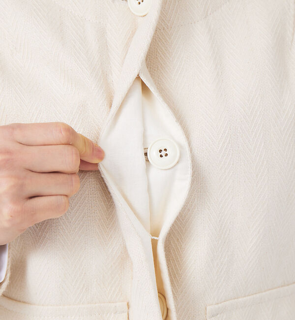 qualite「コットンヘンプフォルムブルゾン」|ブルゾン・スタジャン|