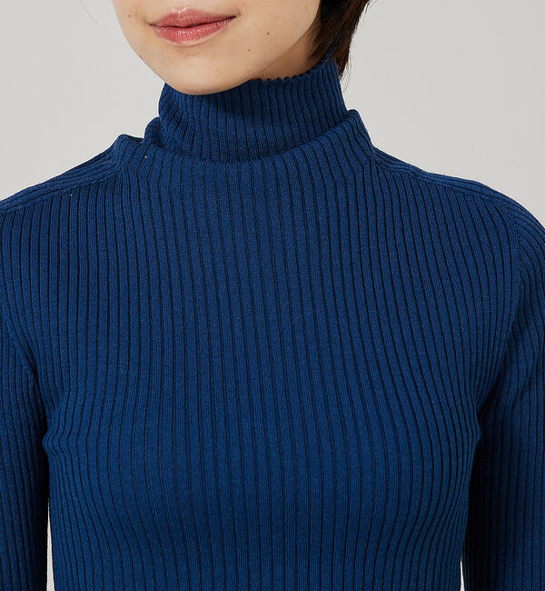 qualite「【日本製/2023AW】シームレスタートルニット」|ニット・セーター|