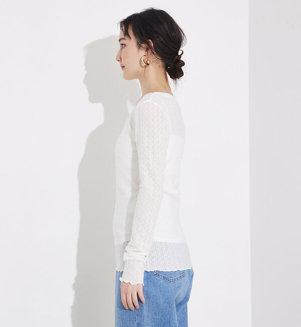 qualite「ジャカードニットメロウトップス」|Tシャツ・カットソー|