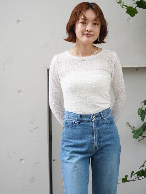 qualite「ジャカードニットメロウトップス」|Tシャツ・カットソー|