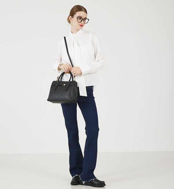 LOWELL things「Belte/レザーベルテッド2WAYトート」|ショルダー・メッセンジャー|