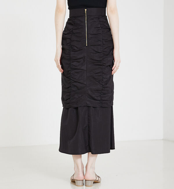 SELFIST「ギャザーレイヤードスカート」|スカート|