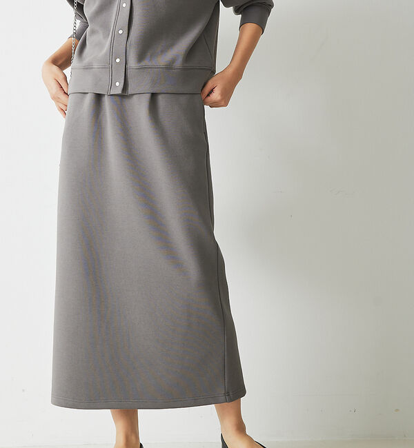 abahouse mavie「【セットアップ対応】シルキーダンボールタイトスカート」|スカート|