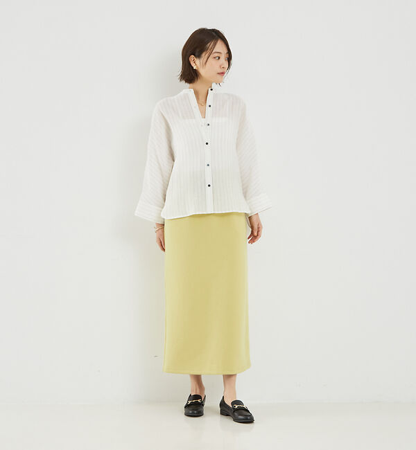 abahouse mavie「【セットアップ対応】シルキーダンボールタイトスカート」|スカート|