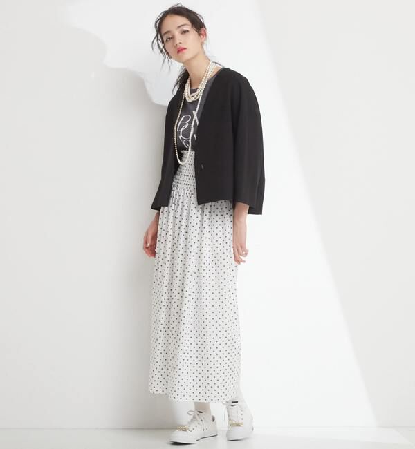 TIARA「ドットプリント2WAYスカート」|スカート|