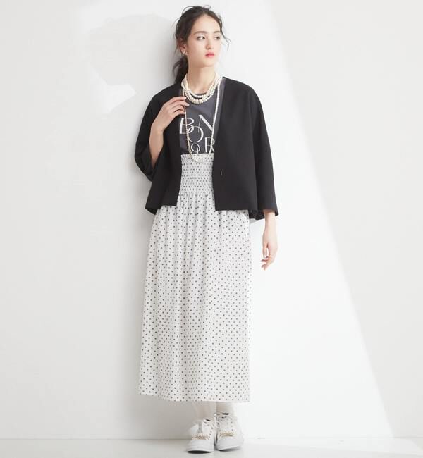 TIARA「ドットプリント2WAYスカート」|スカート|