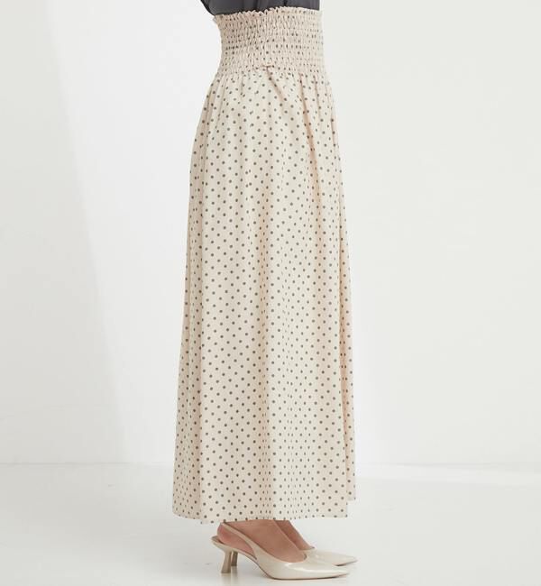 TIARA「ドットプリント2WAYスカート」|スカート|
