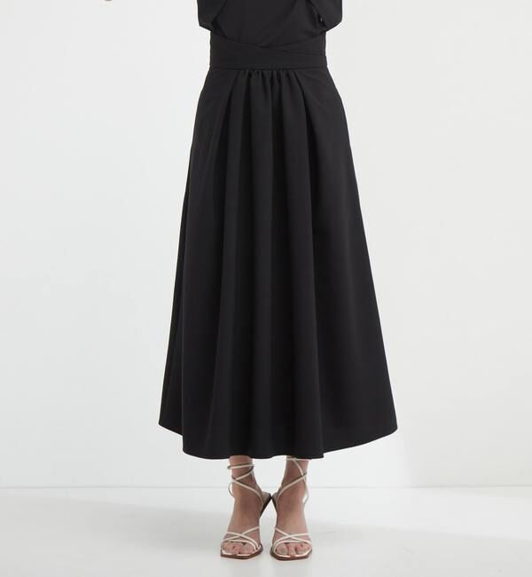 TIARA「タックフレアロングスカート」|スカート|