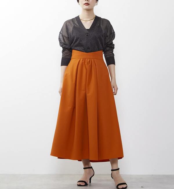 TIARA「タックフレアロングスカート」|スカート|