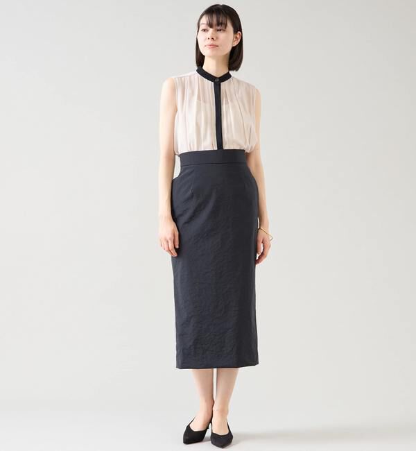 TIARA「ペプラムベルトストレッチタイトスカート」|スカート|