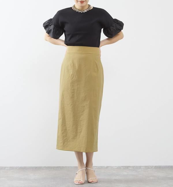 TIARA「ペプラムベルトストレッチタイトスカート」|スカート|