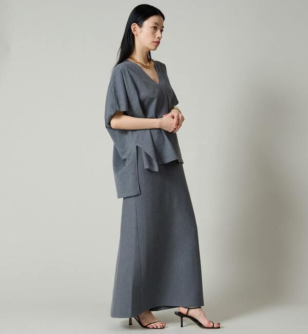 Liesse「Vネックビッグニット（セットアップ対応）」|ニット・セーター|