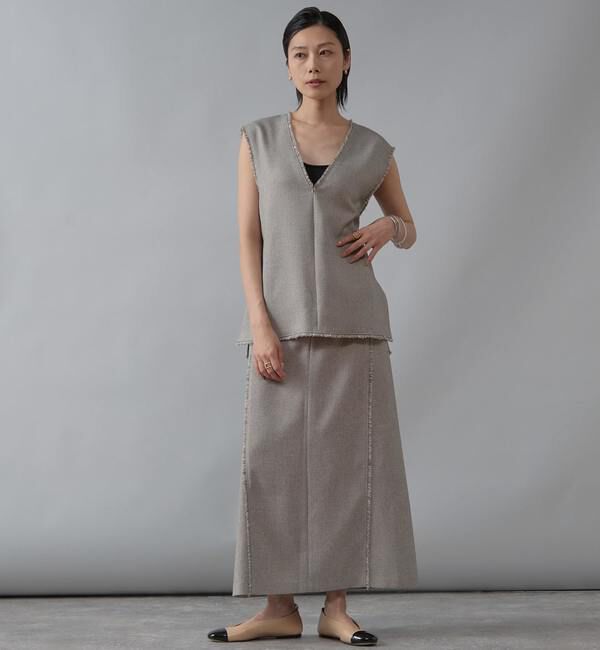 Liesse「フリンジAラインスカート」|スカート|