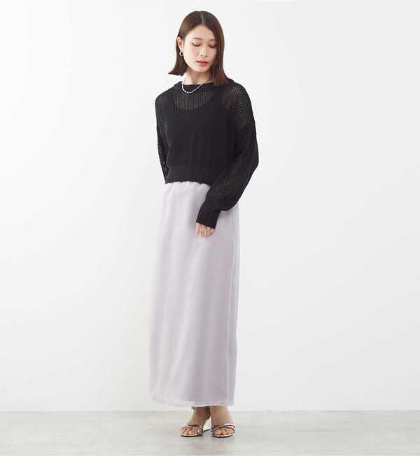 Soffitto「シアーAラインサイドスリットスカート」|スカート|