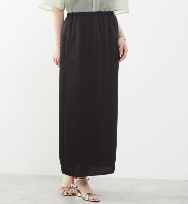 Soffitto「《定番》ウエストオールゴムサテンスカート」|スカート|