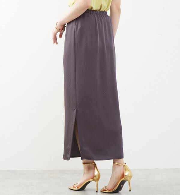 Soffitto「《定番》ウエストオールゴムサテンスカート」|スカート|