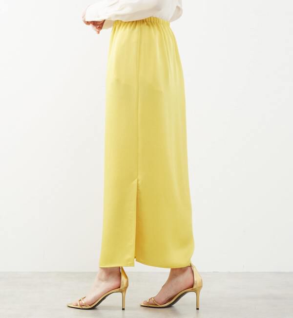 Soffitto「《定番》ウエストオールゴムサテンスカート」|スカート|