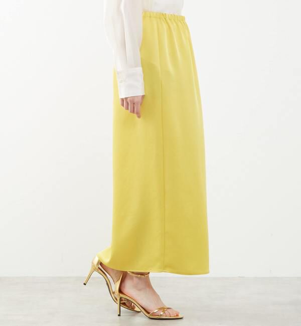 Soffitto「《定番》ウエストオールゴムサテンスカート」|スカート|