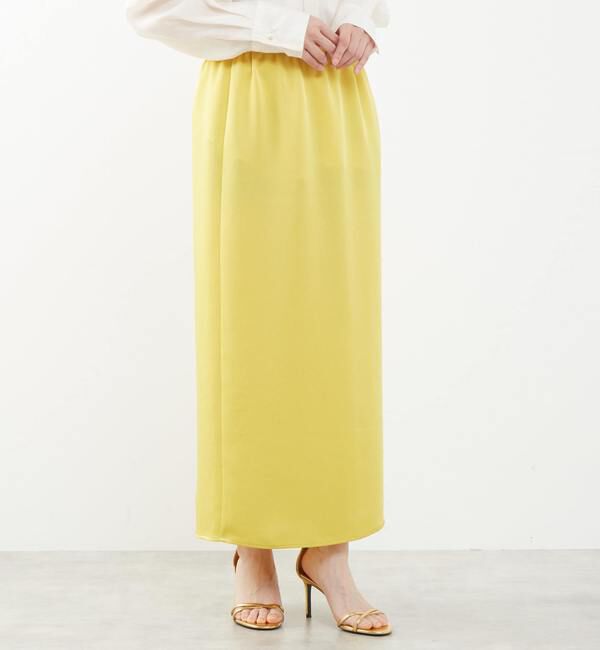 Soffitto「《定番》ウエストオールゴムサテンスカート」|スカート|