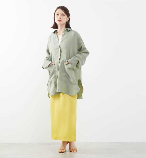 Soffitto「《定番》ウエストオールゴムサテンスカート」|スカート|