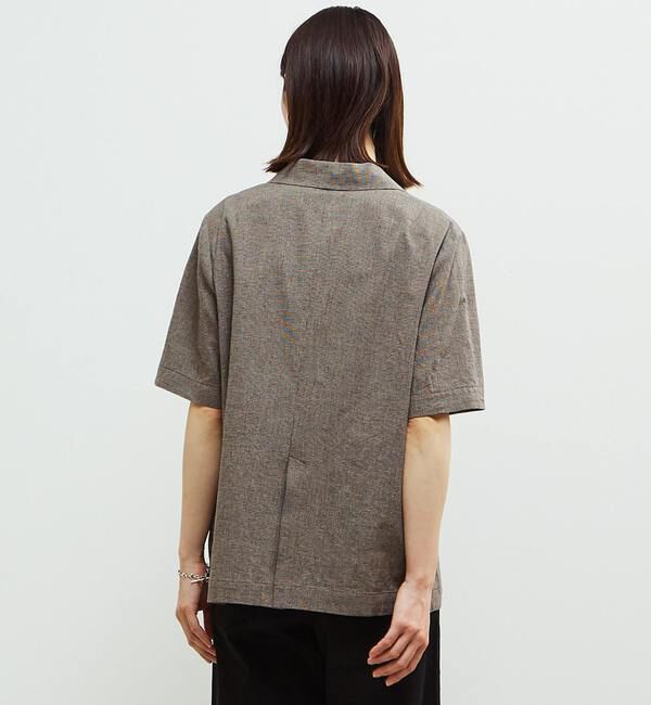 SOFFITTO「袖が取り外し可能2WAY麻混ジャケット」|テーラードジャケット|