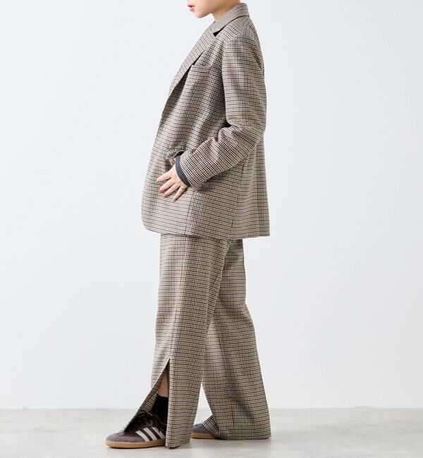 A_「【A_/エース】ウールチェックジャケット」|テーラードジャケット|