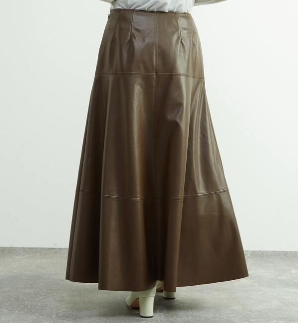 SOFFITTO「合成皮革切替デザインマーメイドスカート」|スカート|