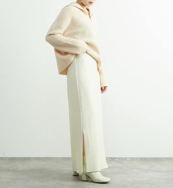 SOFFITTO「圧縮ウールスムースIラインスカート」|スカート|