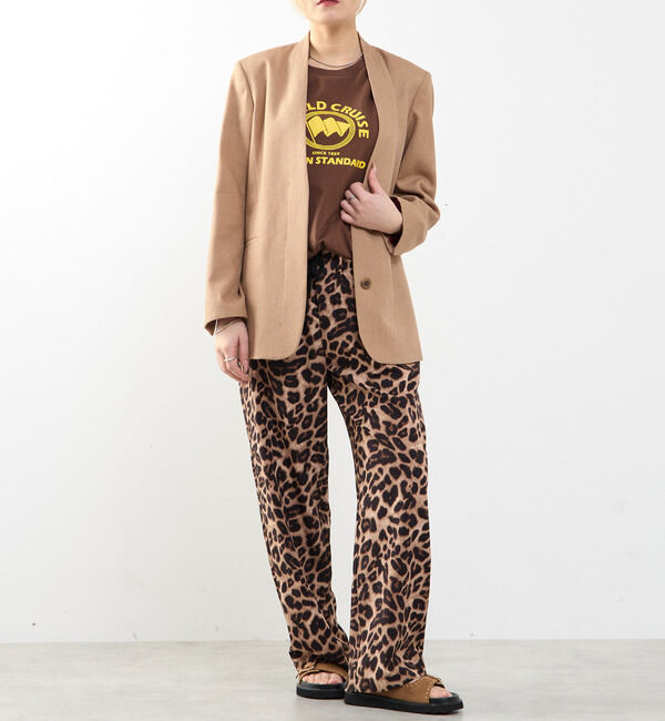 SOFFITTO「【A_/エース】リネン混ノーカラージャケット」|ノーカラージャケット|